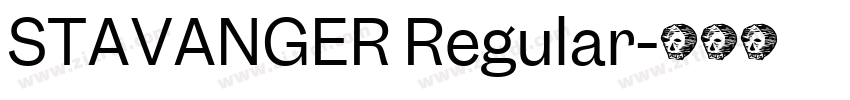 STAVANGER Regular字体转换